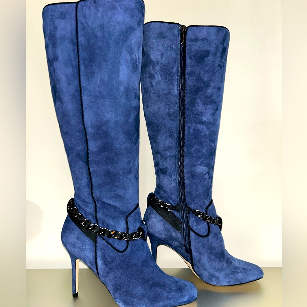 NEW Karl Lagerfeld Suede Stiletto Boots